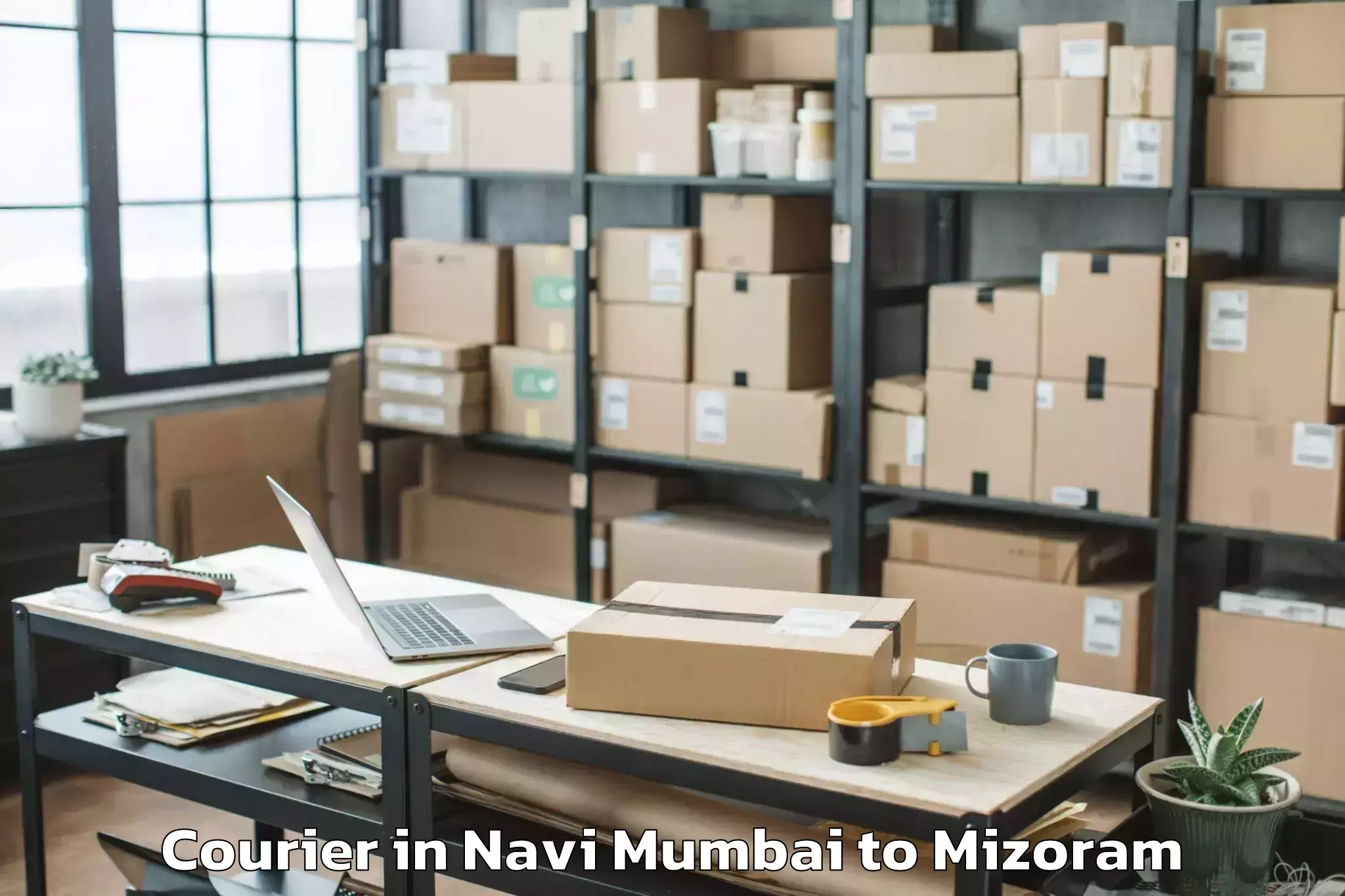 Quality Navi Mumbai to Lunglei Courier